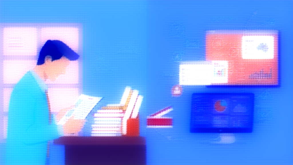 Before and after comparison of business processes with AI automation