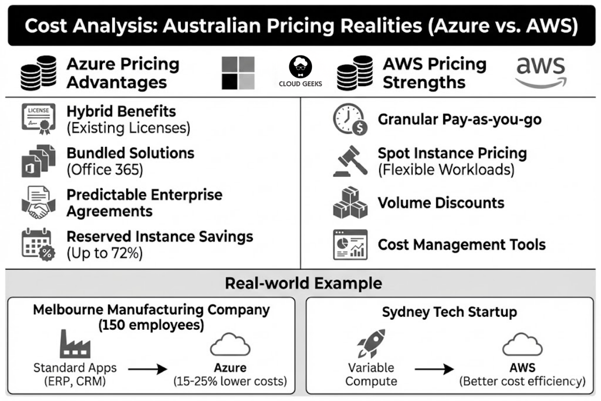 Cost Analysis: Australian Pricing Realities - Azure vs AWS