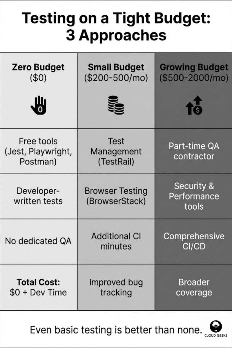 Testing on a Tight Budget