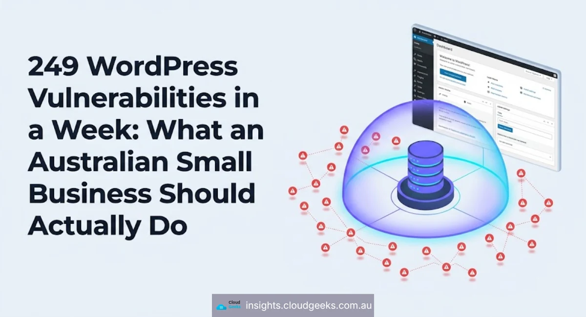 249 WordPress Vulnerabilities in a Week: What an Australian Small Business Should Actually Do