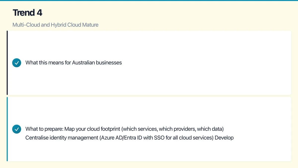 Trend 4: Multi-Cloud and Hybrid Cloud Mature Infographic