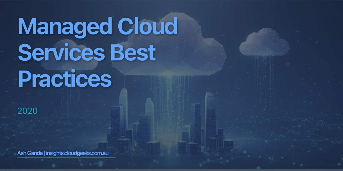 managed cloud services Best Practices 2020
