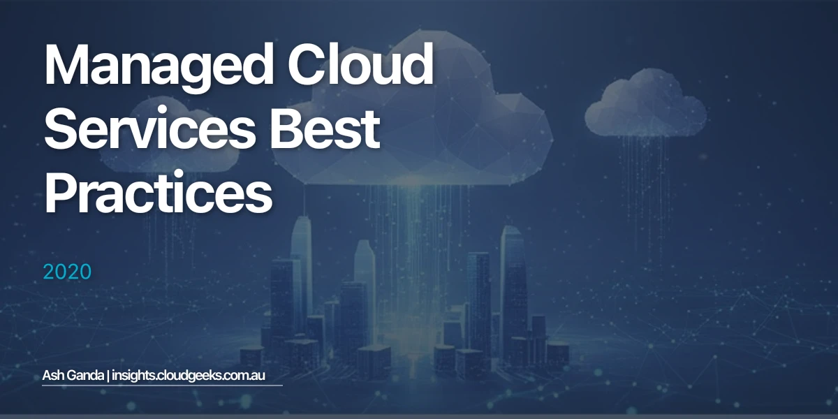 managed cloud services Best Practices 2020