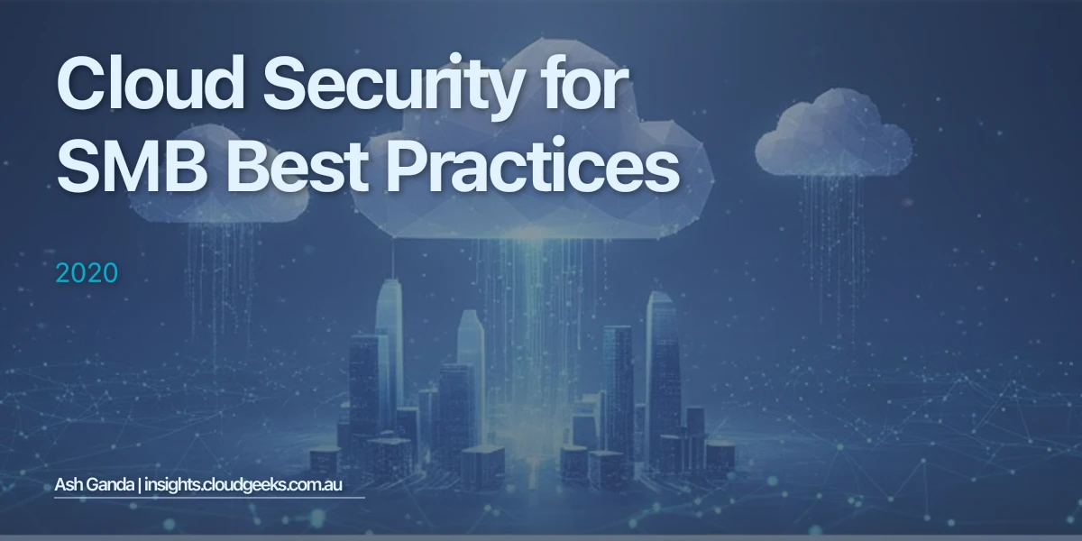 cloud security for SMB Best Practices 2020
