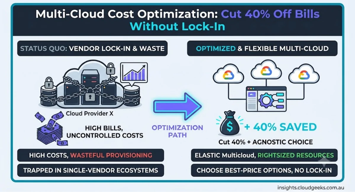 Multi-Cloud Cost Optimization: Cut 40% Off Bills Without Lock-In