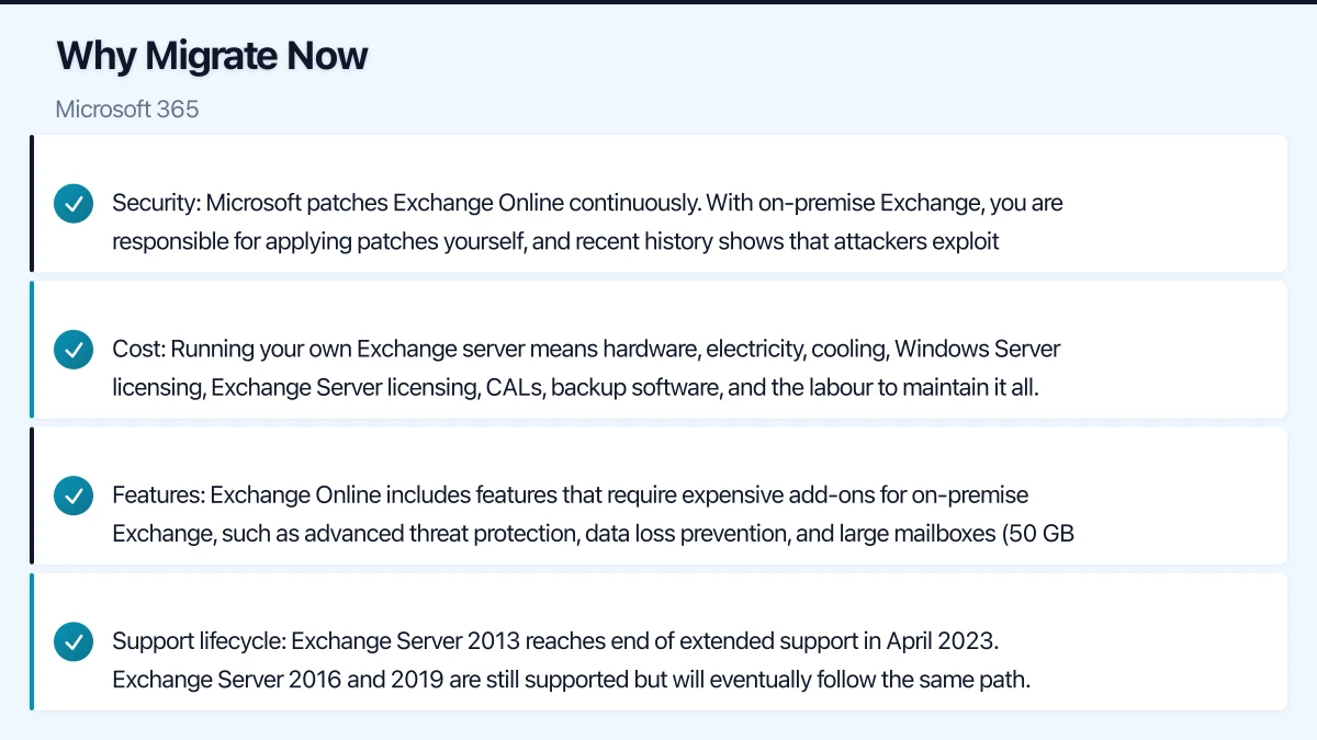 Post-Migration Tasks Infographic