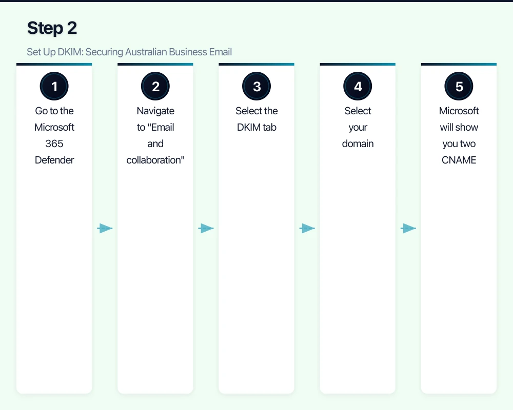 Step 1: Set Up SPF Infographic