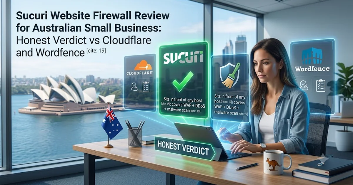 Sucuri Website Firewall Review for Australian Small Business: Honest Verdict vs Cloudflare and Wordfence